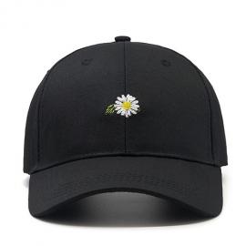 embroidery logo black baseball cap for unisex