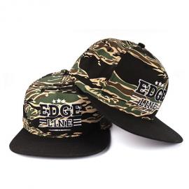 camo 5 panel embroidery logo cotton acrylie snapback cap